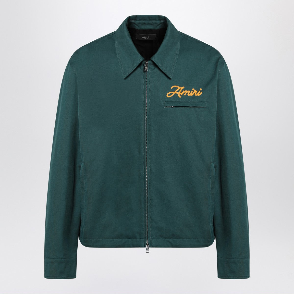 AMIRI Green zipped jacket with logo